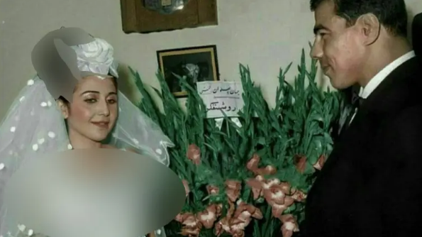 عکس/ برای اولین بار همسر غلامرضا تختی را در لباس عروسی ببینید!
