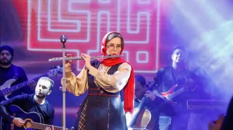 سانسور نوازندگی مهراوه شریفی نیا در مسابقه بندبازی