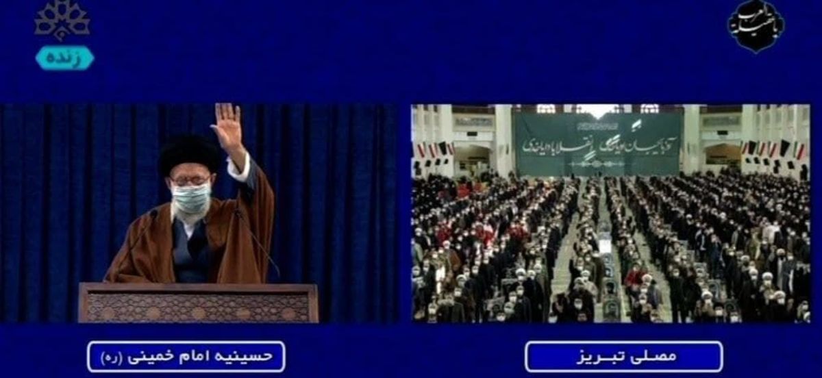 پخش زنده سخنرانی رهبر معظم انقلاب در سالروز قیام ۲۹ بهمن مردم تبریز