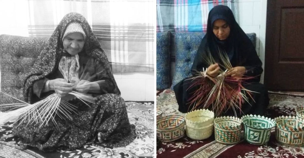 بی‌بی جان، سواد نوشتن ندارد، اما هر نوشته‌ای را با حصیر می‌بافد