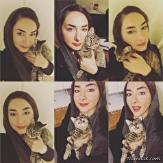 هانیه توسلی و پست جدید با گربه های جدید در خانه شخصی جدیدش!