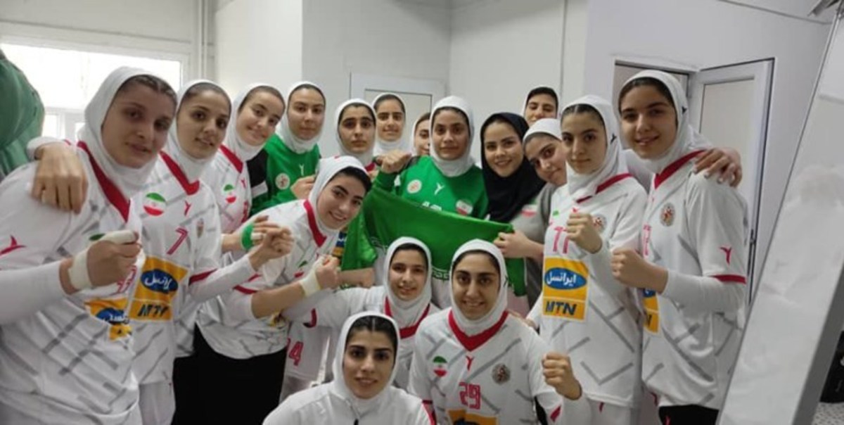 مسابقات قهرمانی آسیا| پیروزی دلچسب دختران هندبالیست جوان ایران مقابل هند