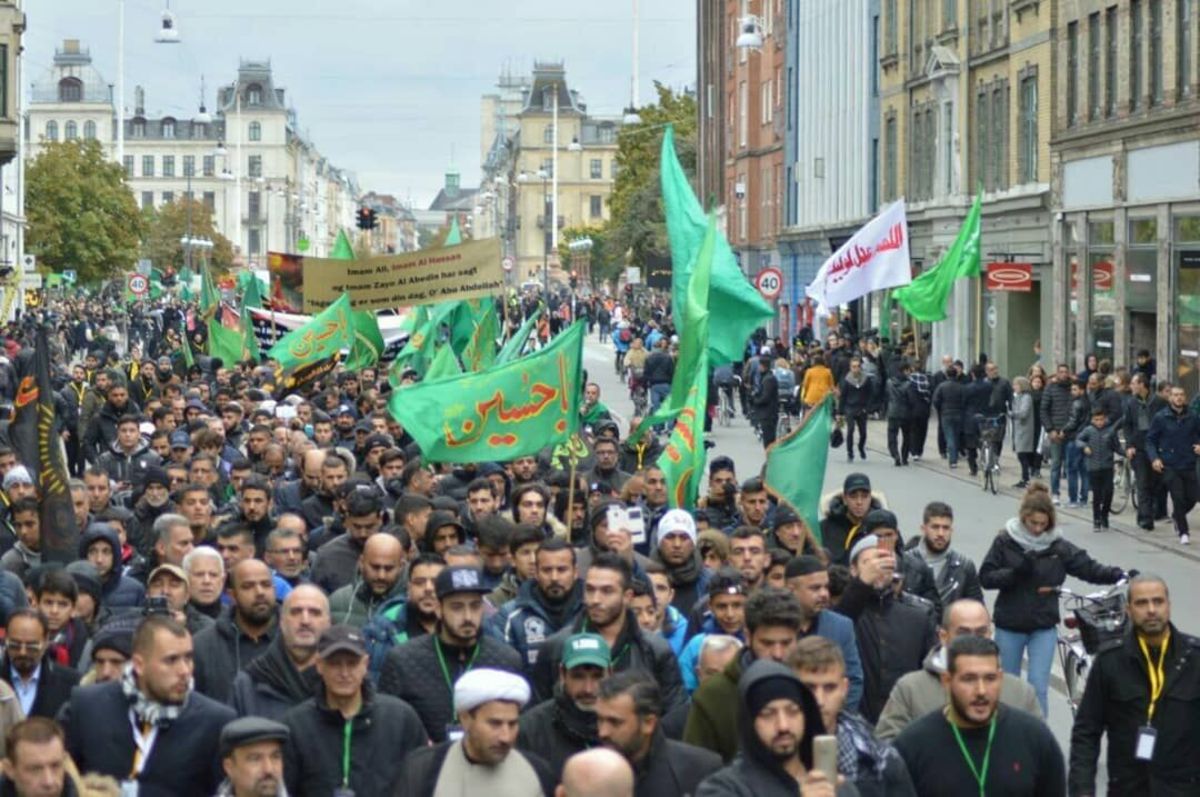 عزاداری شیعیان امام حسین (ع) در کپنهاک دانمارک