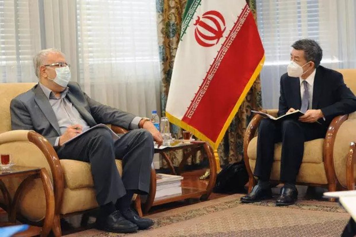 معاون بخش خاورمیانه شرکت نفت چین به دیدار وزیر نفت کشورمان آمد