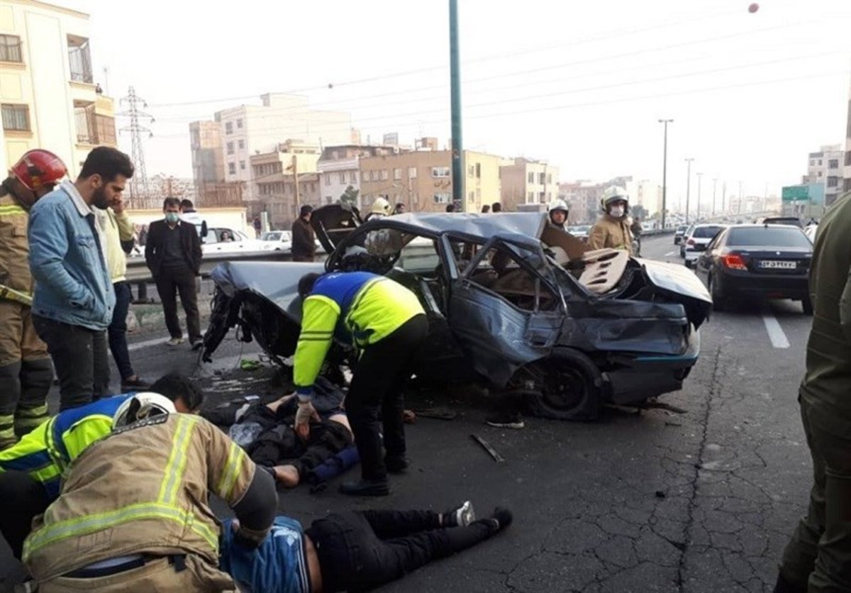 رانندگان در تصادفات جرحی مکلف به حفظ صحنه تصادف هستند