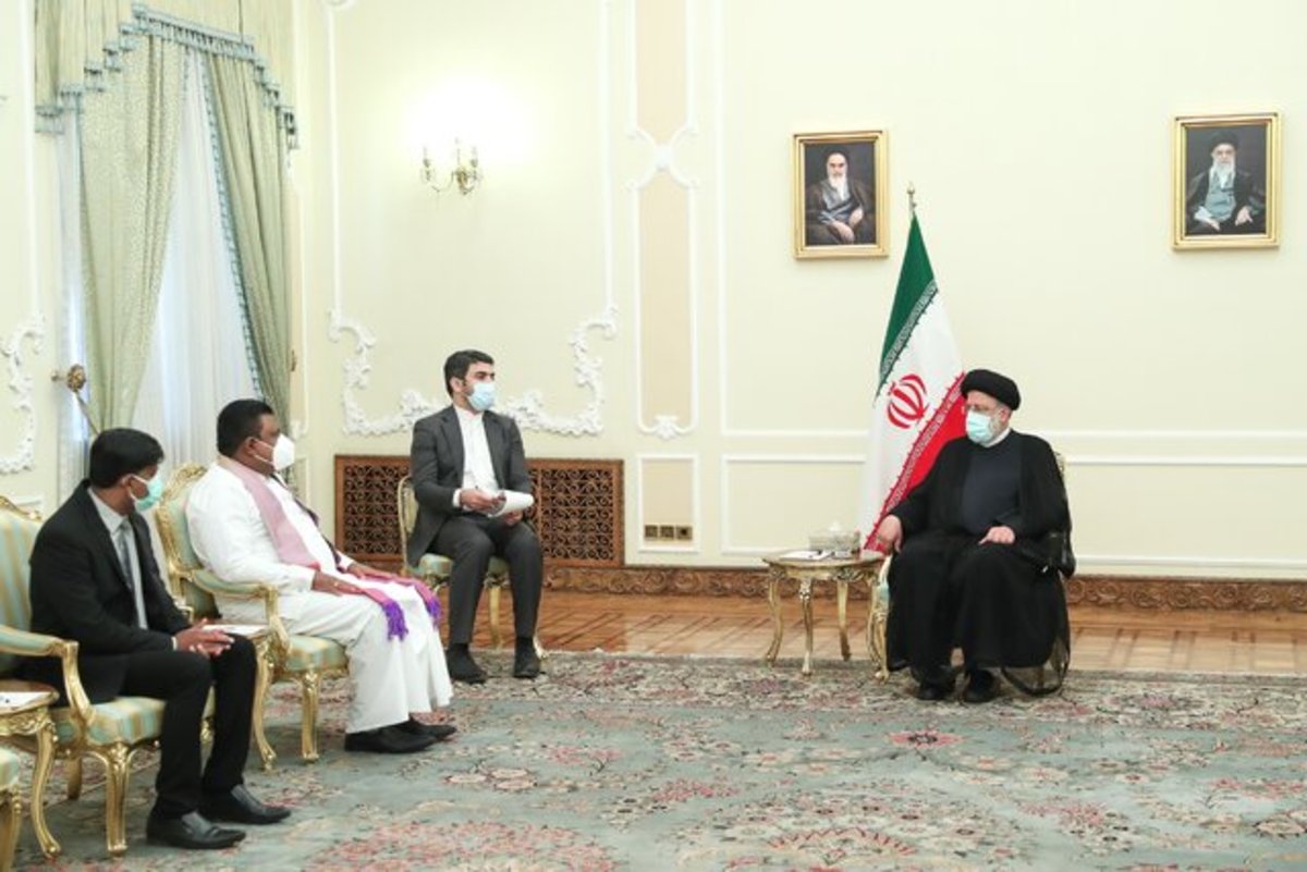 رئیسی: برای توسعه روابط با سریلانکا هیچ محدودیت و مانعی وجود ندارد