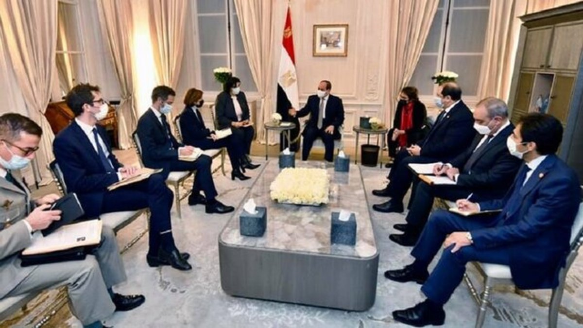 دیدار سیسی و وزیر دفاع فرانسه در پاریس