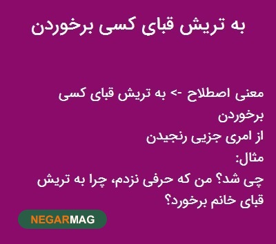معنا و داستان ضرب المثل 