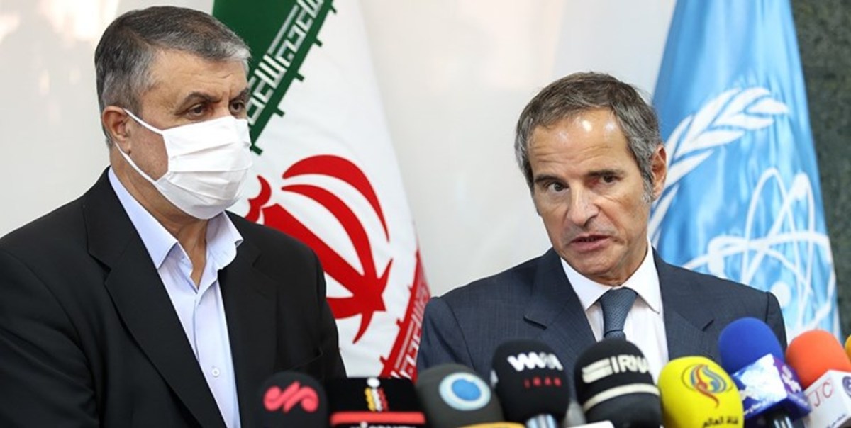 گروسی در نشست خبری با اسلامی: تلاش می‌کنیم نشست امروز نتیجه گیری مثبتی داشته باشد