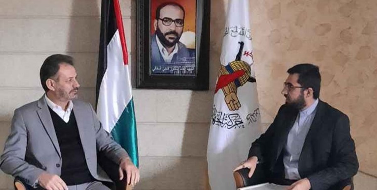 دیدار نماینده جهاد اسلامی و رایزن سیاسی سفارت ایران در لبنان