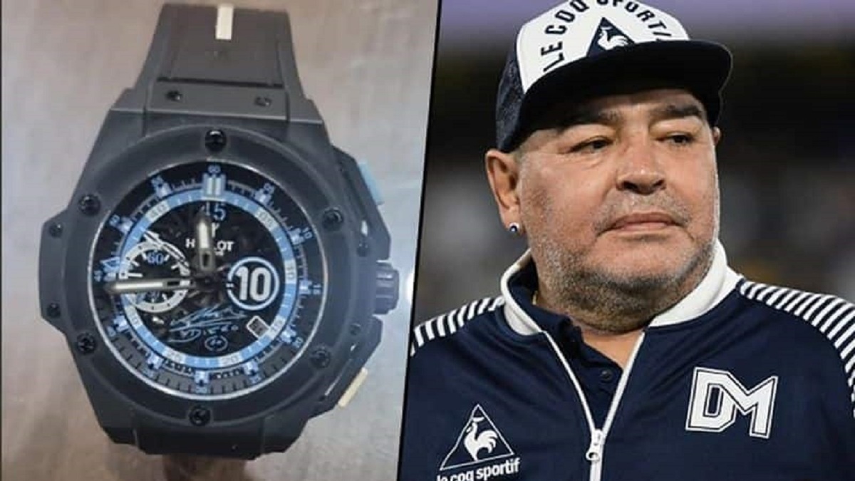 ساعت سرقت شده مارادونا در هند پیدا شد!