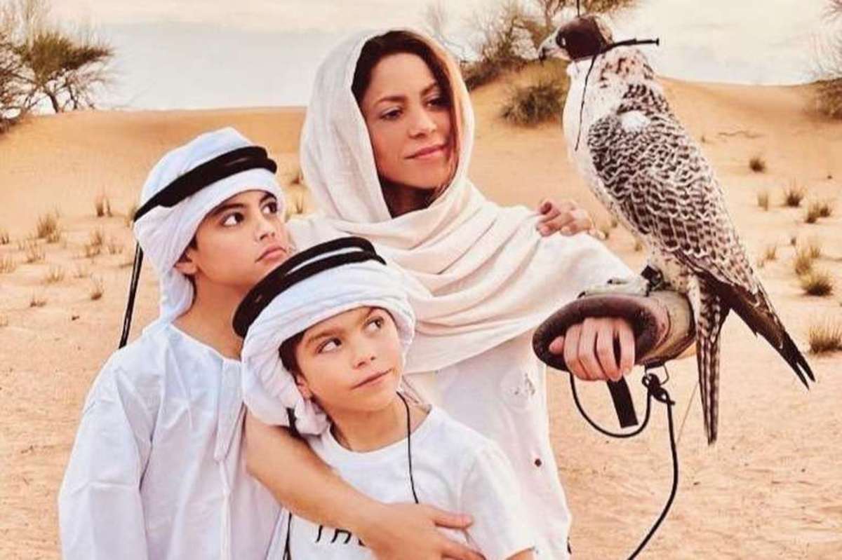 دبی، مقصد خوشگذرانی‌های شکیرا و پسرانش