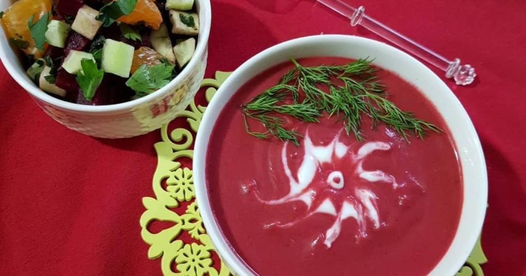 دستور پخت سوپ خوشرنگ و خوشمزه لبو برای فصل سرما