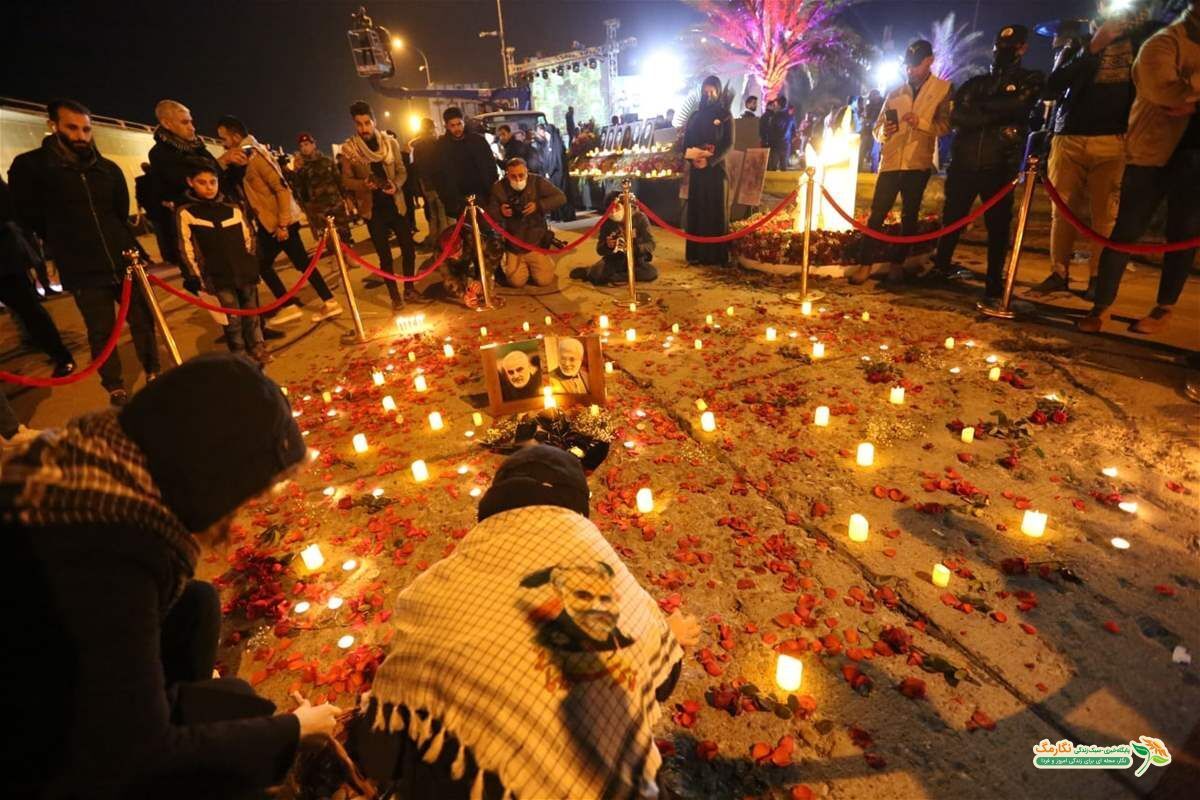 آماده شدن فرودگاه بغداد برای برگزاری گرامیداشت شهیدان سلیمانی و المهندس