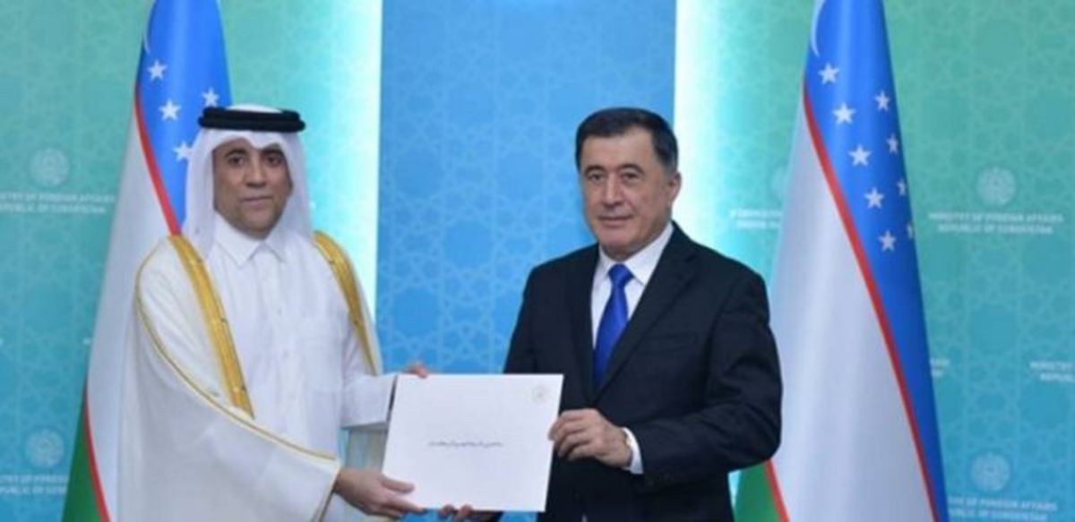 تقدیم استوارنامه سفیر جدید قطر در «تاشکند» به وزیر خارجه