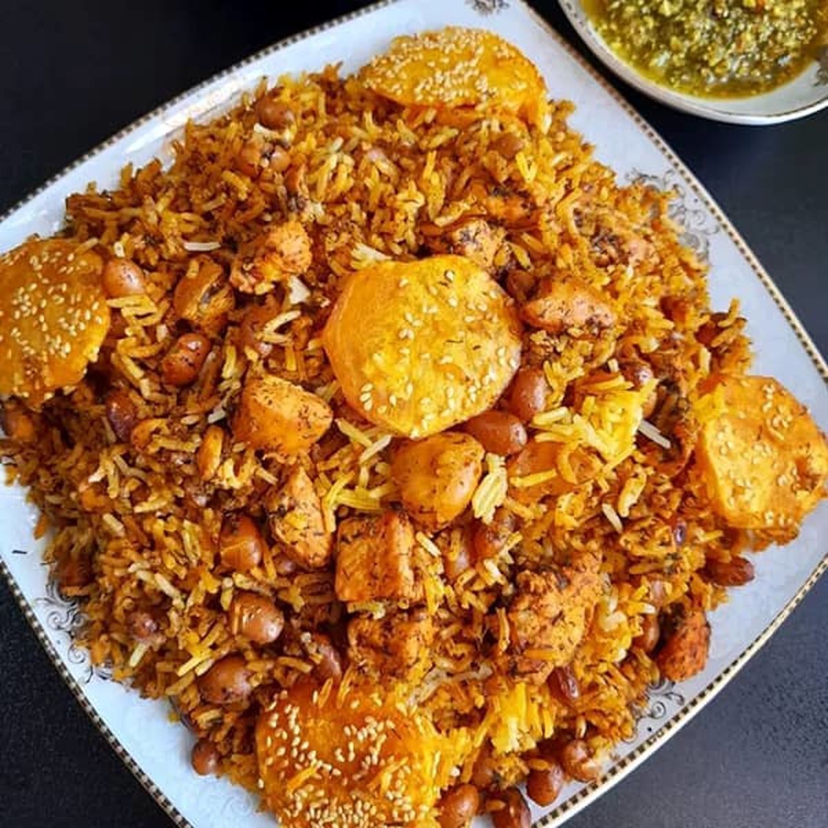 طرز تهیه پلوی مخلوط با لوبیا چیتی، مقوی و منحصربفرد