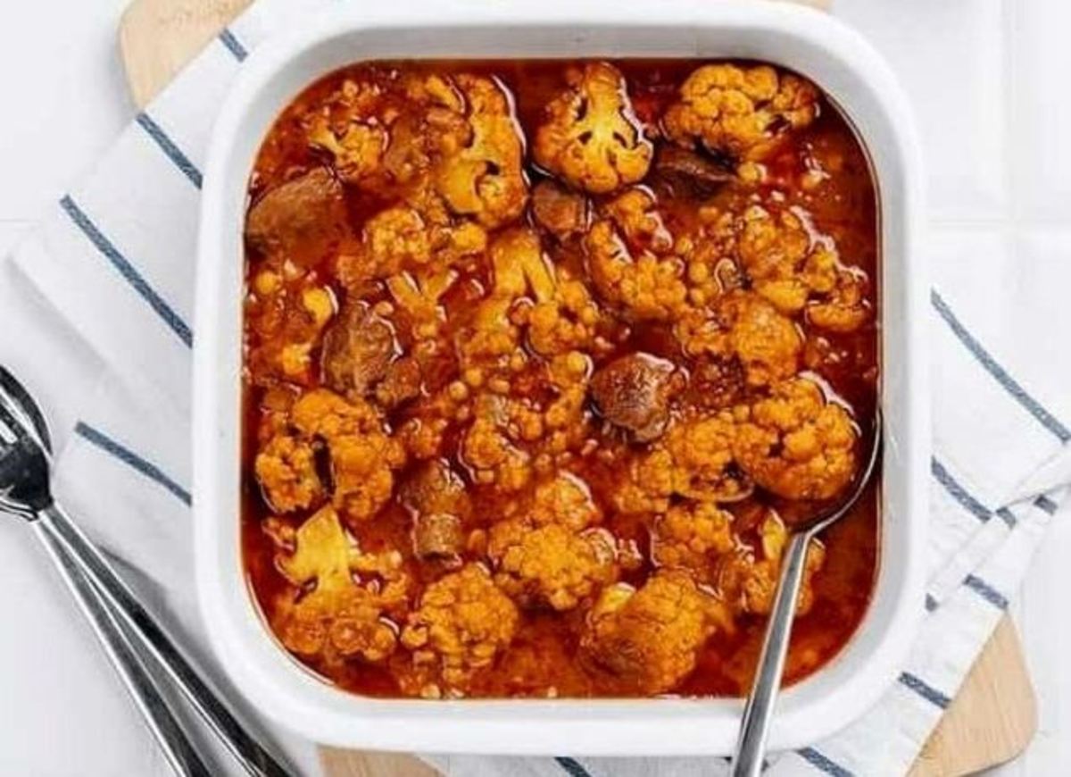 دستور پخت خورشت پرطرفدار گل کلم با کمترین هزینه