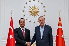 دیدار و رایزنی وزیر خارجه قطر و اردوغان در ترکیه