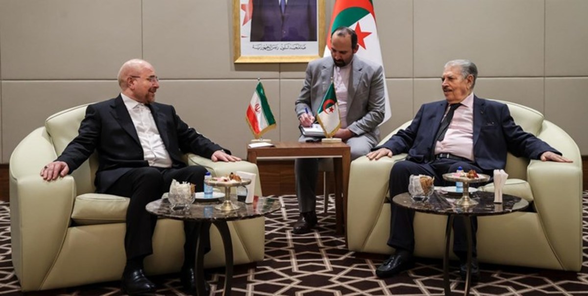 قالیباف در دیدار رئیس مجلس الجزایر: با وجود تحریم‌های ظالمانه آمریکا علیه ایران بیش از ۷۰ میلیارد دلار تجارت داریم