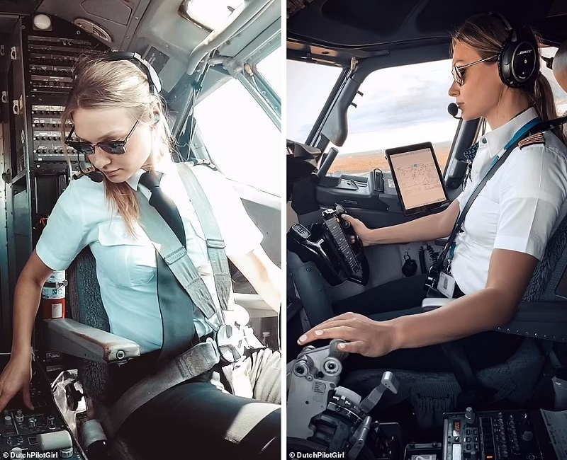 دختر خلبان هلندی که به ستاره شبکه‌های اجتماعی تبدیل شد