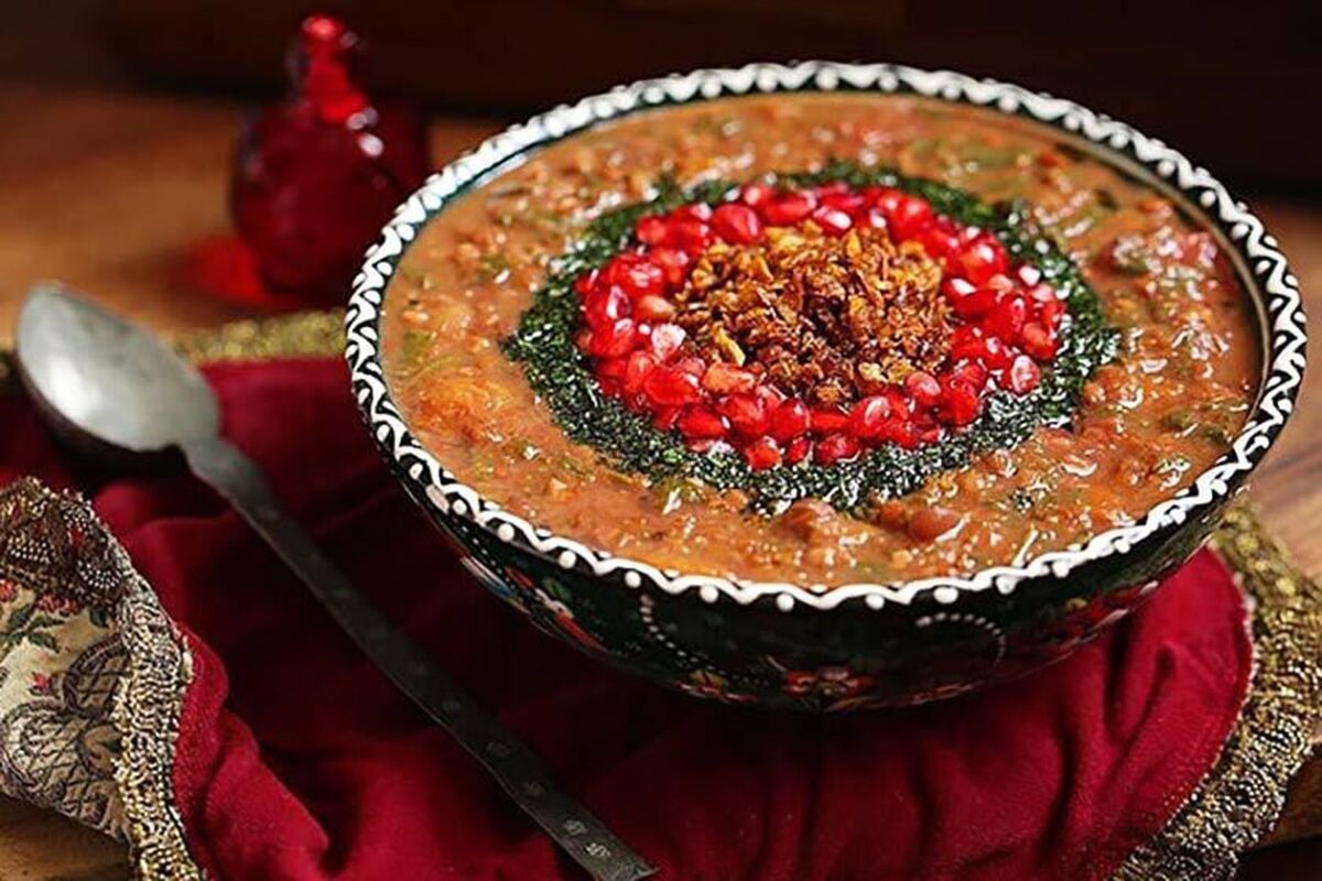 دستور تهیه آش سنتی مازندرانی مخصوص شب چهارشنبه سوری