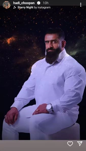 هادی چوپان باز هم دست به دامن فتوشاپ برای ژستی عجیب شد + عکس