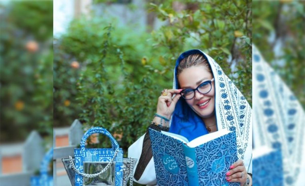 استایل کت و شلواری صورتی بهاره رهنما باحجاب