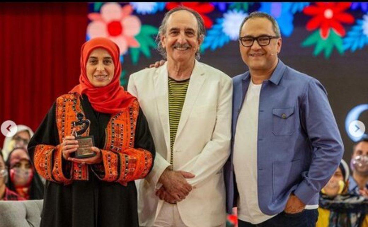 «خندوانه» میزبان فرهاد آئیش و همسرش، مائده طهماسبی شد + عکس