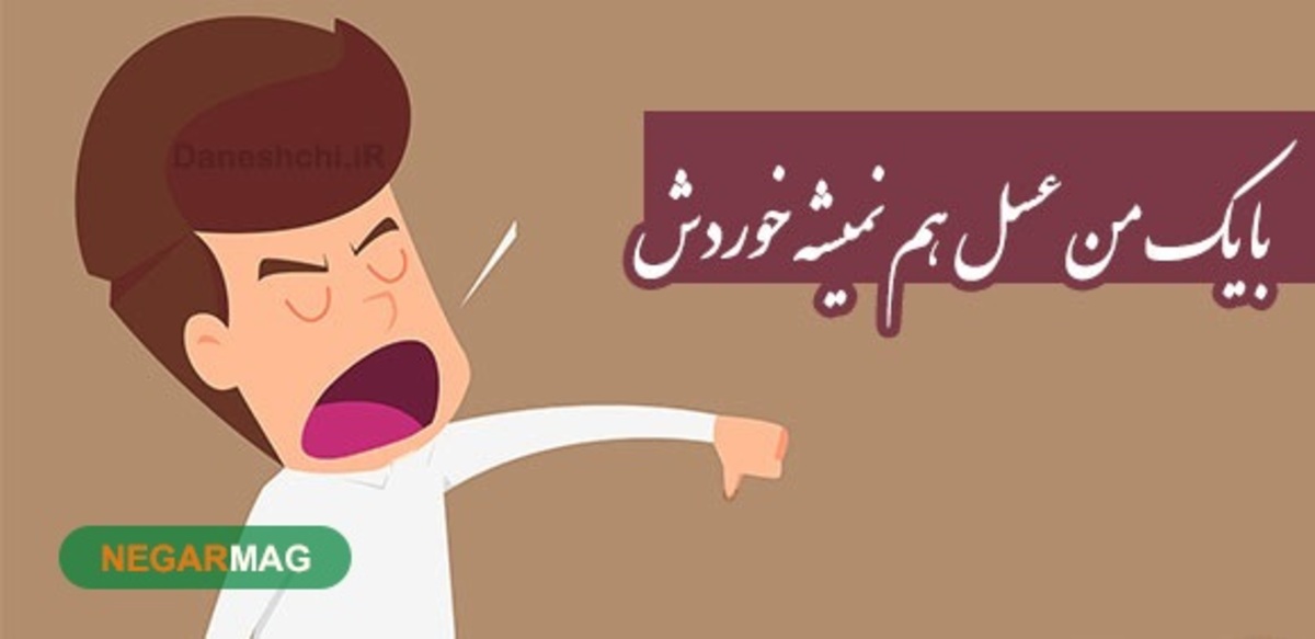 ضرب المثل ” با یک من عسل هم نمیشه خوردش “