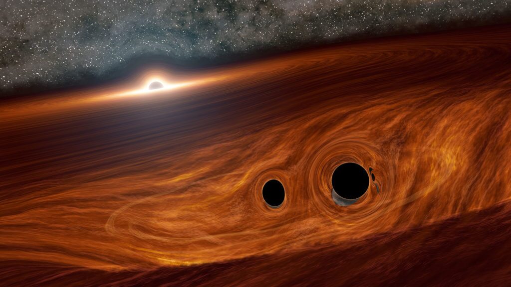 دانشمندان دو سیاه‌چاله متشکل از دو سیاهچاله را کشف کردند + عکس