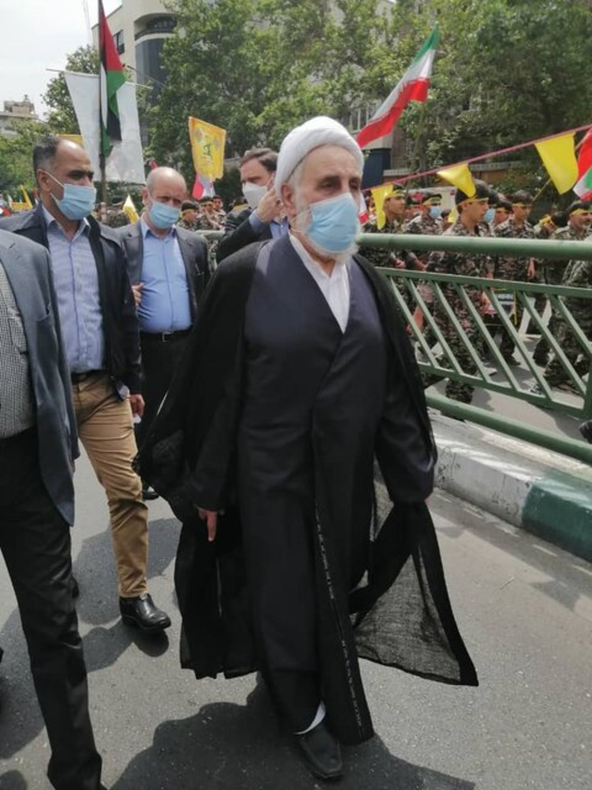 حضور ناطق نوری در راهپیمایی روز قدس