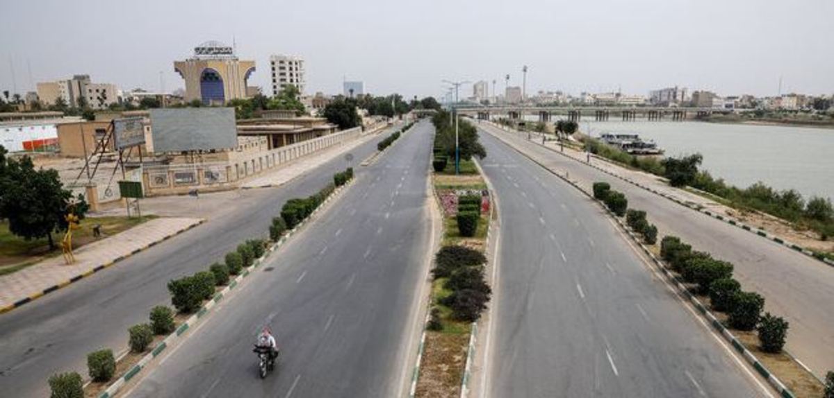 جاده ساحلی غربی اهواز بسته شد