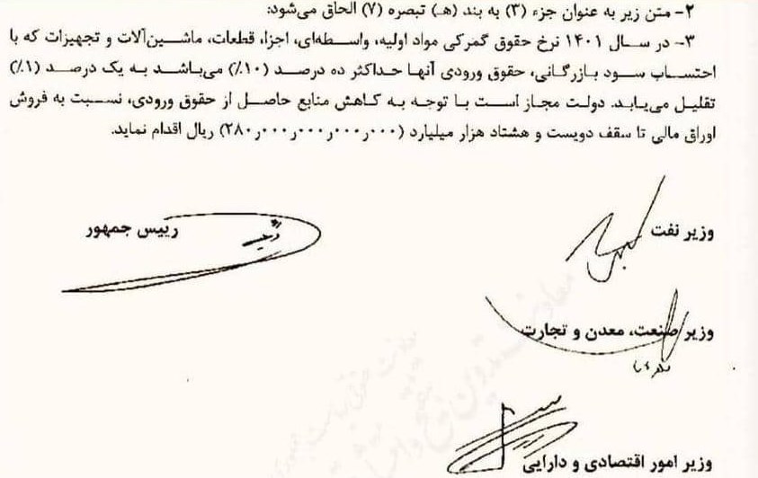 انصراف دولت از ۲۸ هزار میلیارد تومان درآمد گمرکی برای جلوگیری از تورم وارداتی + جزئیات