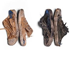 یک جفت کفش کتانی پاره و کثیف در خانه مد بالنسیاگا؛ قیمت: ۱۸۵۰ دلار