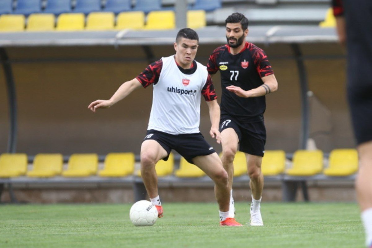 مهاجم ازبک در تمرینات سرخپوشان شرکت می‌کند، اما به معنای تمدید قرارداد نیست