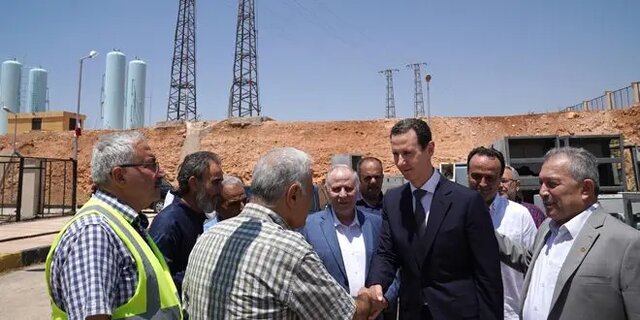 بشار اسد به حلب رفت بشار اسد به حلب رفت