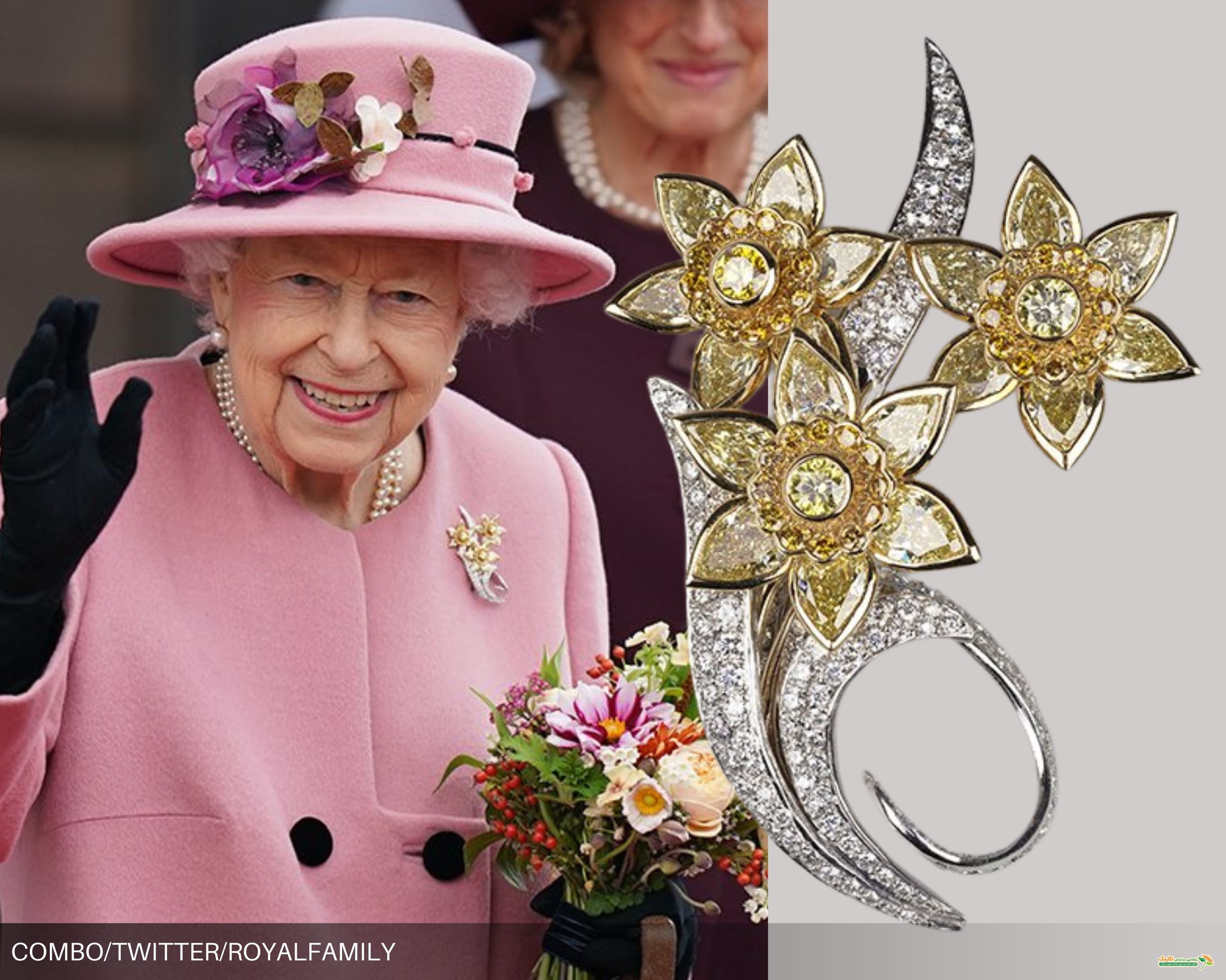 سنجاق‌سینه ملکه الیزابت دوم، از معنادارترین و پرکاربردترین جواهرات