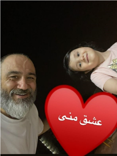 ابراز علاقه مهران غفوریان به دخترش با یک قلب گنده