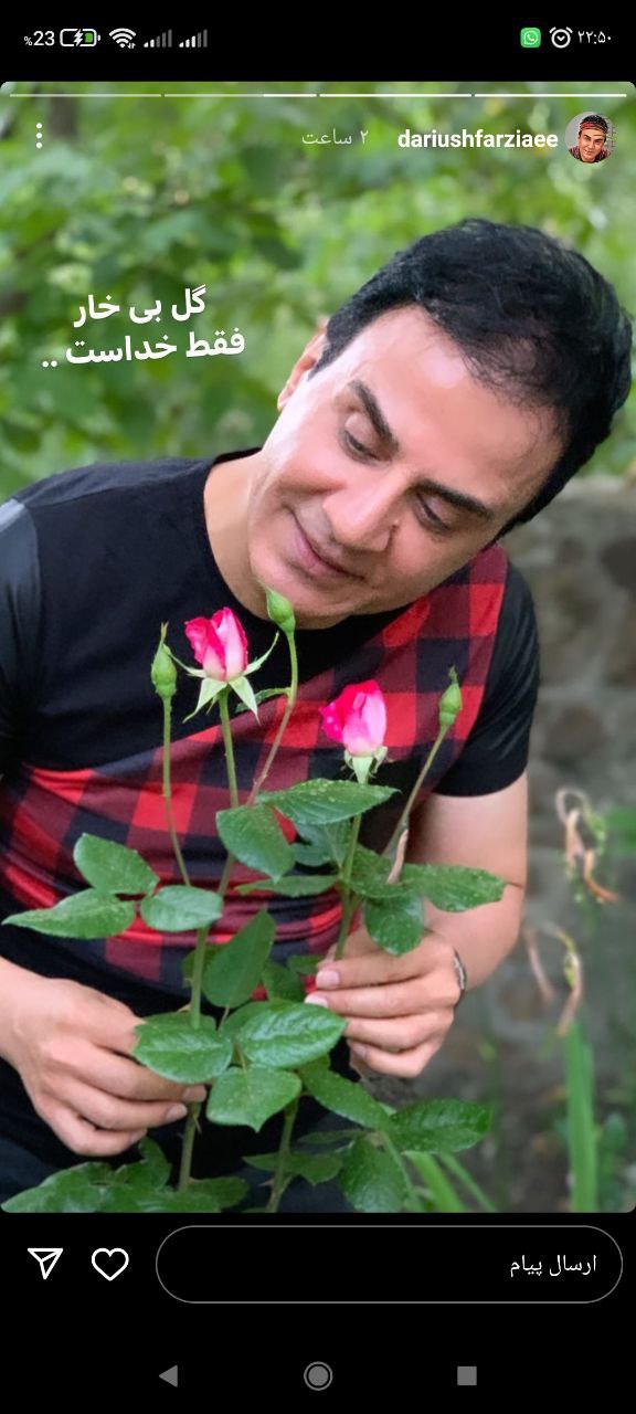 داریوش فرضیایی:گل بی خار فقط خداست