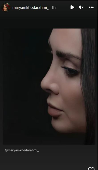نیم رخ غمگین مریم خدارحمی نیم رخ غمگین مریم خدارحمی