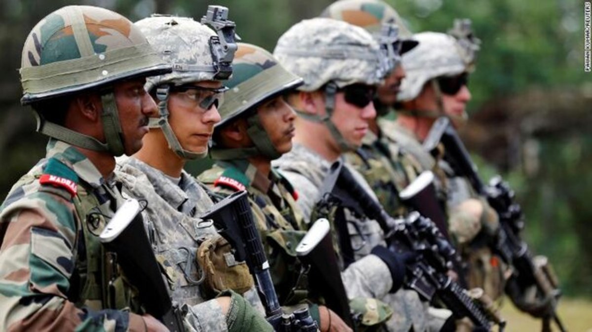 آمریکا با هند در مرز مورد مناقشه با چین، رزمایش مشترک برگزار می‌کند