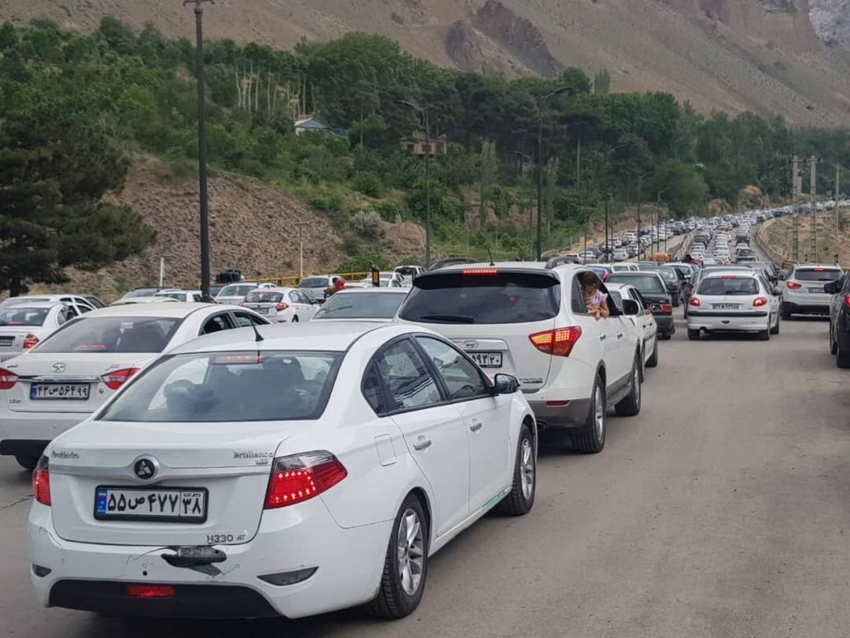 ترافیک سنگین جاده‌های هراز و کندوان در مسیر برگشت