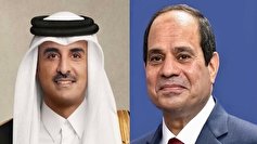تماس تلفنی امیر قطر و رئیس جمهور مصر