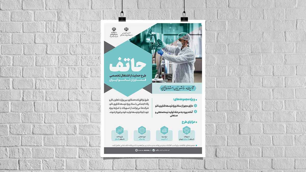حمایت ۵ هزار میلیارد ریالی از شرکت‌های نانویی در طرح حاتف