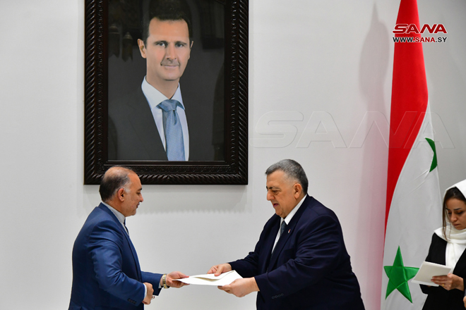 دیدار رئیس پارلمان سوریه با سفیر تهران با محوریت حملات تل‌آویو