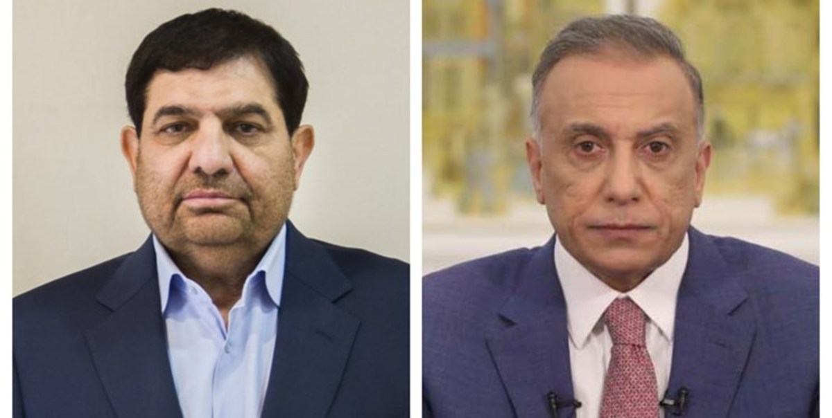 گفت‌وگوی معاون اول رئیس‌جمهور ایران با نخست‌وزیر عراق
