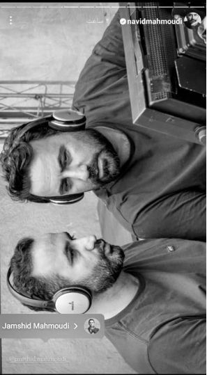 عکس یهویی از نوید محمودی و برادرش در حال کار کردن