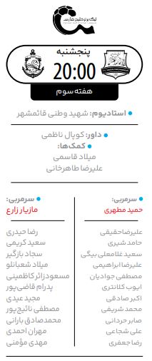 تلاش برای اولین سه امتیاز؛ نساجی مازندران - ملوان بندرانزلی
