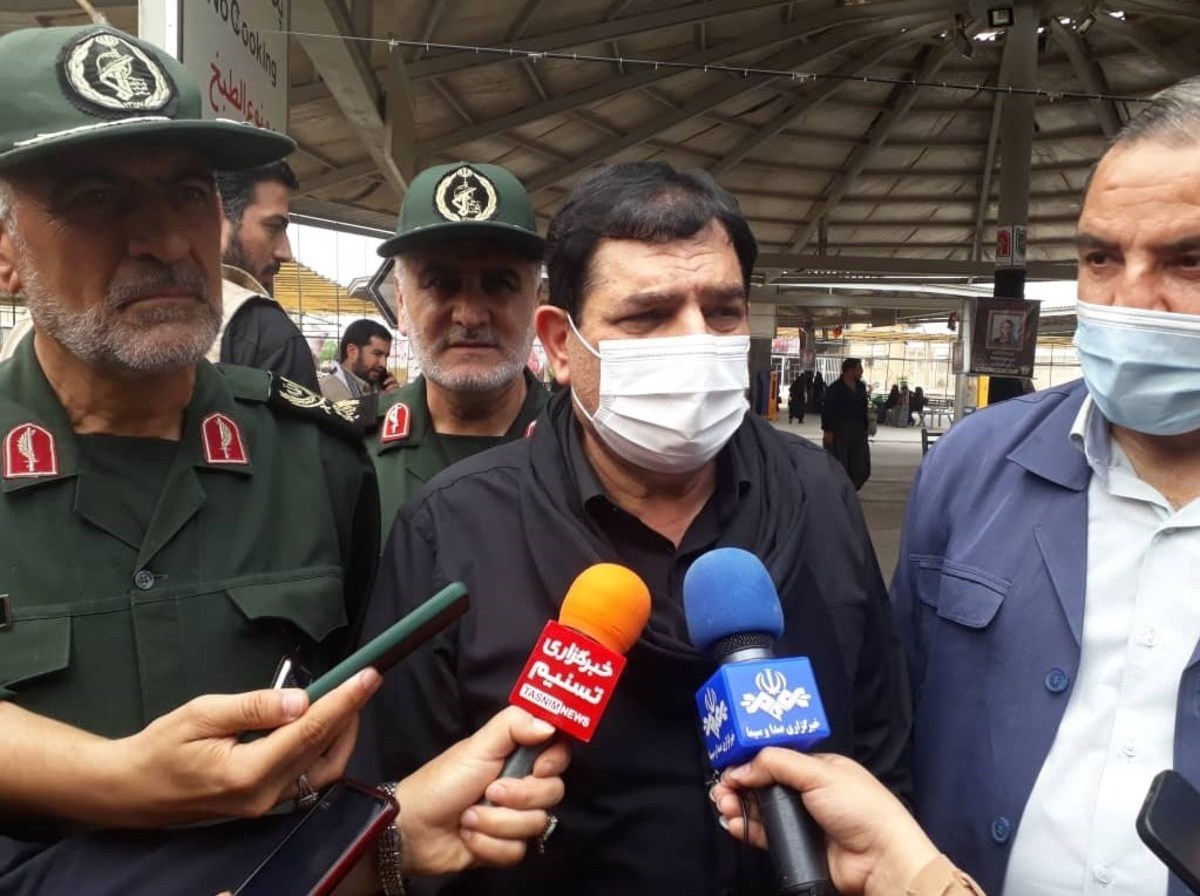 بازدید معاون اول رئیس جمهور ازمرز مهران/ گفت‌وگوی صمیمی مخبر با زائران
