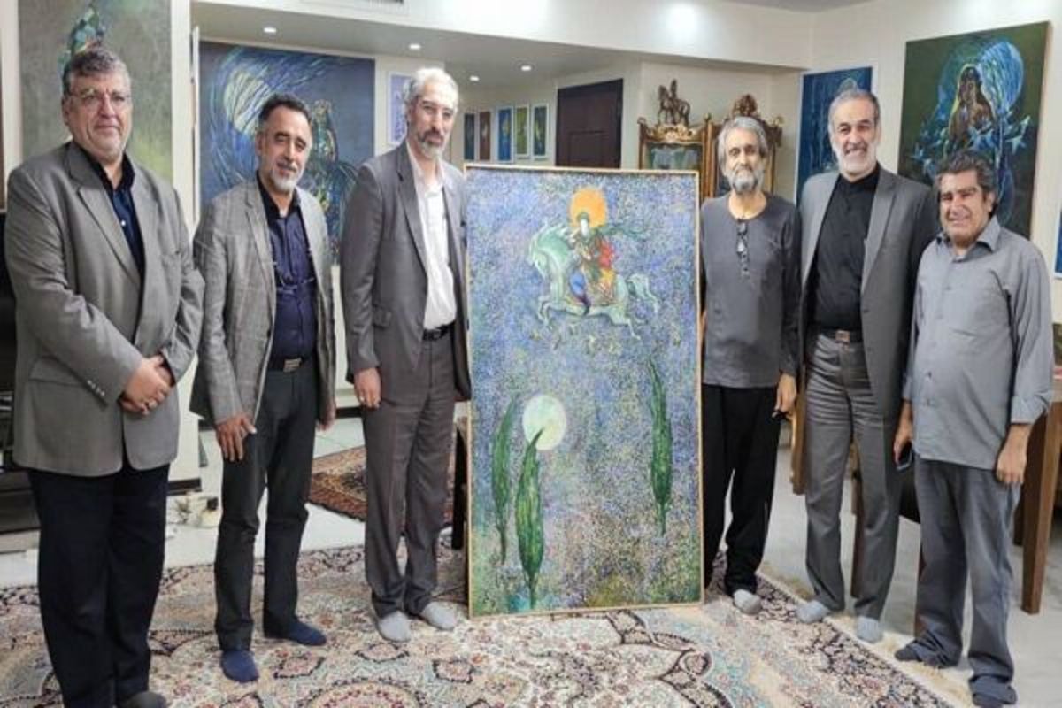 دیدار مدیران هنری با احمد خلیلی‌فرد هنرمند پیشکسوت هنر‌های تجسمی